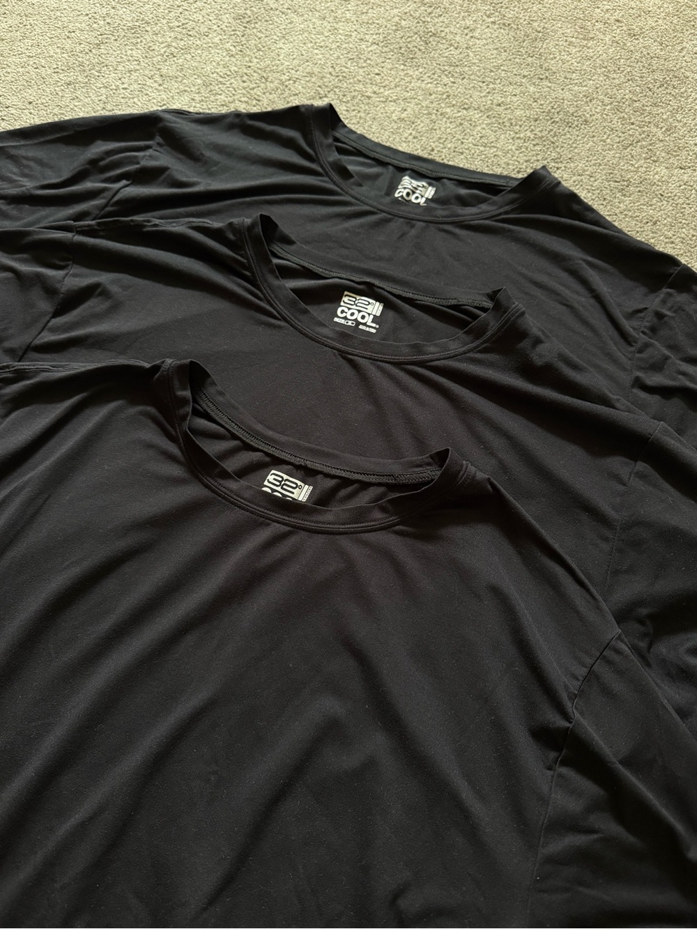 3 pack Men's 32 Degrees Cool Crew Neck Performance T-Shirt